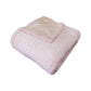 IDC Homewares Sofie Sherpa Fleece Throw Rug Pink