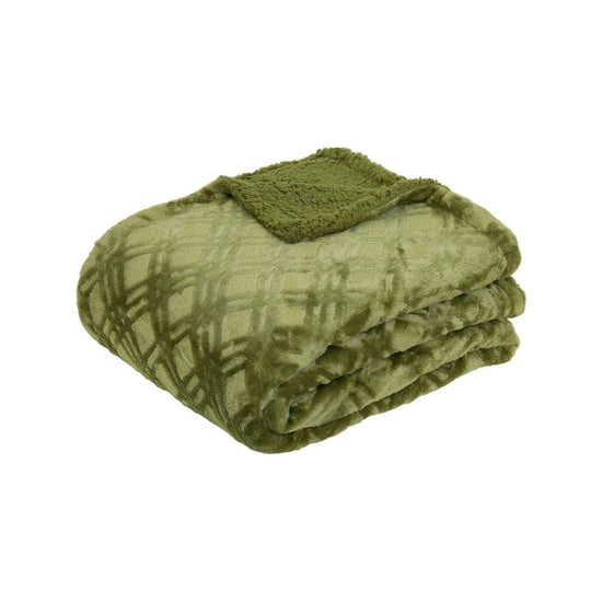 J.Elliot Home Vida Microplush Throw Olive
