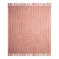 J Elliot Home Zen Luxury Fringe Throw 130 x 160cm Clay Pink