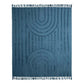 J Elliot Home Zen Luxury Fringe Throw 130 x 160cm Steel Blue