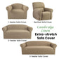 Elan Cambridge Extra-stretch Couch Cover Linen One Seater Recliner Linen