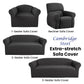 Elan Cambridge Extra-stretch Couch Cover Steel One Seater Steel