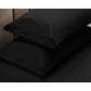 Apartmento 225TC Fitted Sheet Set King Black plus 2 Pillowcases