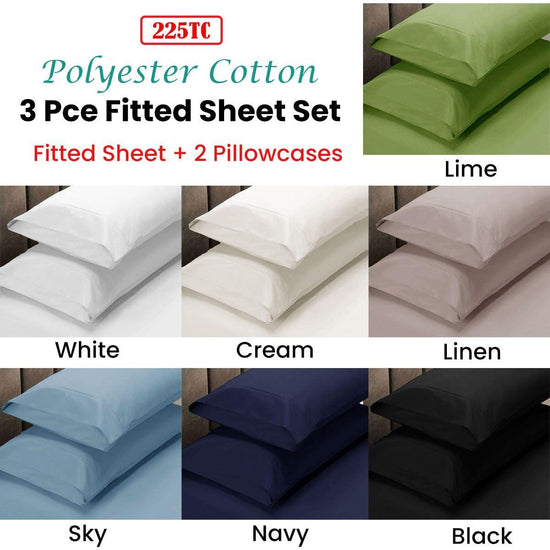 Apartmento 225TC Fitted Sheet Set King Lime plus 2 Pillowcases