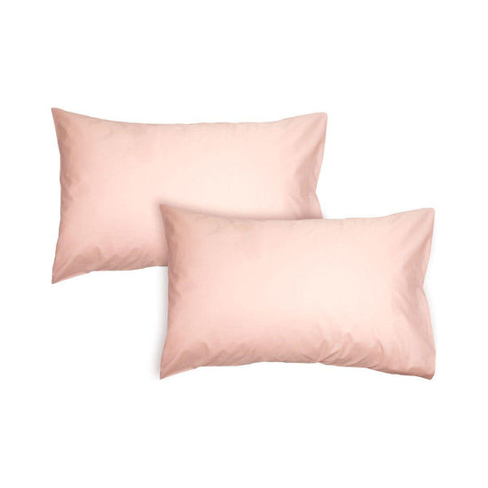 Algodon Pair of 300TC Cotton Standard Pillowcases Pink
