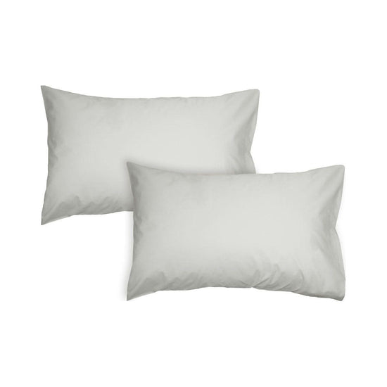Algodon Pair of 300TC Cotton Standard Pillowcases Silver