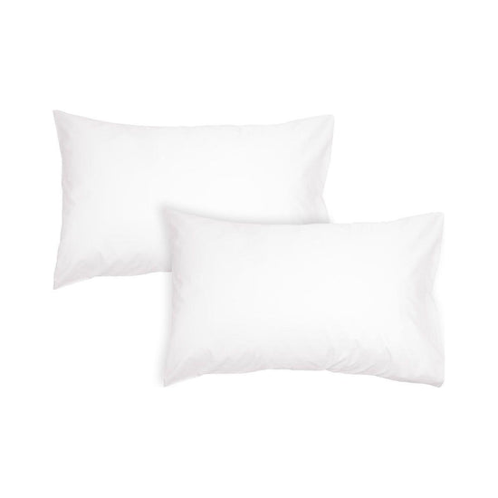 Algodon Pair of 300TC Cotton Standard Pillowcases White