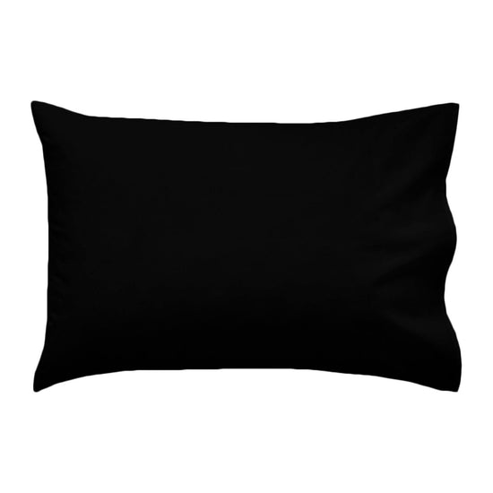 Essentially Home Living Polyester Cotton Queen Pillowcase 53 x 78 cm Black