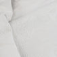 Ardor Avena White Textured Floral Jacquard Quilt Cover Set Queen