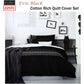 Ardor Evie Black Quilt Cover Set KING