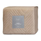 Ardor Hana Champagne Embossed Velvet Quilt Cover Set Queen