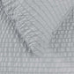 Ardor Ingrid Silver Seersucker Stripe Quilt Cover Set Queen