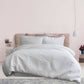 Ardor Leonardo White Embossed Quilt Cover Set Double