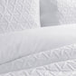 Ardor Leonardo White Embossed Quilt Cover Set Double