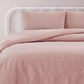 Ardor Lottie Blush Pinsonic Embossed Quilt Cover Set Queen