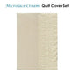 Essentially Home Living Microlace Cream Quilt Cover Set Single