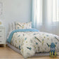 Jelly Bean Kids Rocket Boy Chambray Quilt Cover Set Double