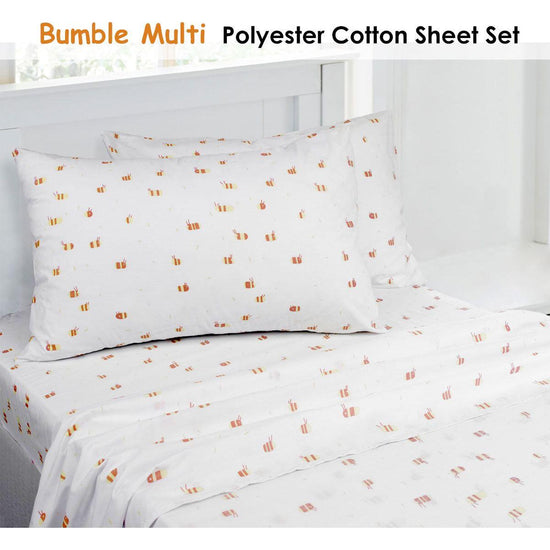 Bumble Multi Printed Sheet Set King Single