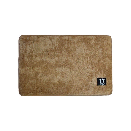 Asha Anti Slip Polyester Bath Mat 50 x 80 cm Brown