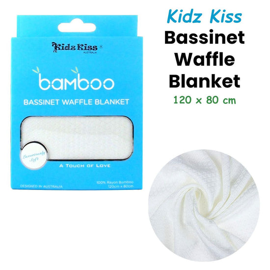 Rayon Bamboo Waffle Blanket Bassinet Size 120x80cm