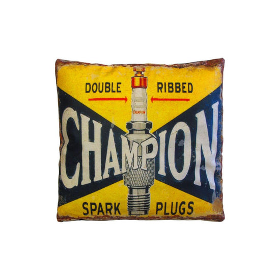 Australian Mancave Retro Cushion Champion Double Ribbed 40 x 40 cm