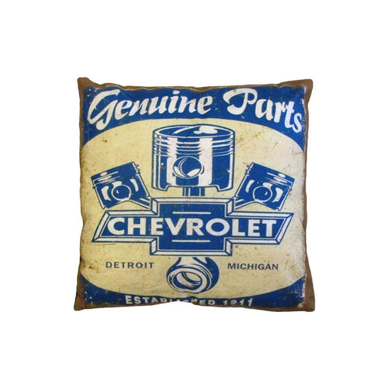 Australian Mancave Retro Cushion Chevrolet Genuine Parts 40 x 40 cm
