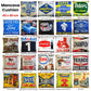 Australian Mancave Retro Cushion Ford Genuine Parts 40 x 40 cm