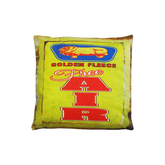 Australian Mancave Retro Cushion Golden Fleece Free Air 40 x 40 cm