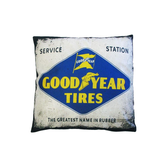 Australian Mancave Retro Cushion Good Year Tires 40 x 40 cm