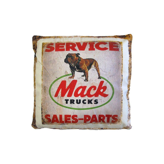 Australian Mancave Retro Cushion Mack Trucks Sales-parts 40 x 40 cm