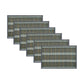 Set of 6 Victoria Bamboo Table Placemats 30 x 45cm Grey/Silver