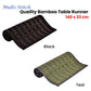 Multi Stitch Bamboo Table Runner 140 x 33cm Black