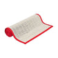 White with Red Border Bamboo Table Runner 140 x 33cm