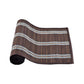 Victoria Bamboo Table Runner 140 x 33cm Dark Brown Silver