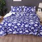 Ramesses Spring Blue 3 Pcs Bamboo Blend Ultrosonic Reversible Comforter Set King