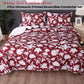 Ramesses Spring Red 3 Pcs Bamboo Blend Ultrosonic Reversible Comforter Set King