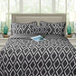 Ramesses Alena Charcoal 4 Pcs Ultrasonic Comforter Set Queen