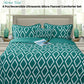 Ramesses Alena Teal 4 Pcs Ultrasonic Comforter Set Queen