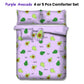 Ramesses Purple Avocado Kids Advventure 5 Pcs Comforter Set Double