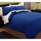 Kingtex Pintuck Quilt Cover Set Blue Queen