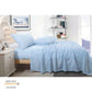Shangri La Ultra Soft Cashmere Touch Micro Flannelette Sheet Set Steel Blue Queen