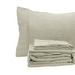 Ramesses Oatmeal Pebble Wash Linen Look Alternative Sheet Set Queen