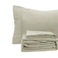 Ramesses Oatmeal Pebble Wash Linen Look Alternative Sheet Set Single