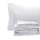 Ramesses White Pebble Wash Linen Look Alternative Sheet Set Single