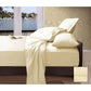 Ramesses 1000TC American Pima Cotton Plain Design Sheet Set Ivory Queen