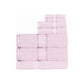 Kingtex 550gsm Cotton 7 Pce Bath Sheet Set Baby Pink