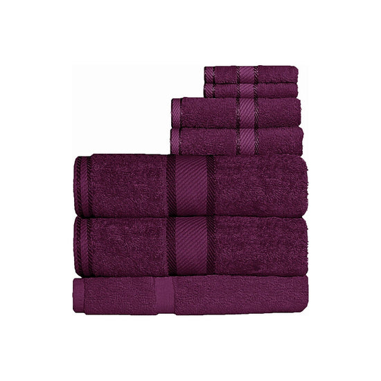 Kingtex 550gsm Cotton 7 Pce Bath Sheet Set Shiraz