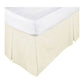 KINGDOM Box Pleated Valance Cream - SINGLE