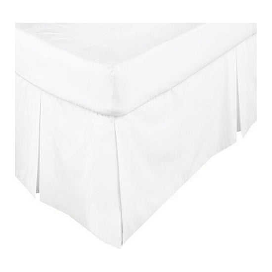 KINGDOM Box Pleated Valance White - DOUBLE