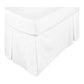 KINGDOM Box Pleated Valance White - DOUBLE